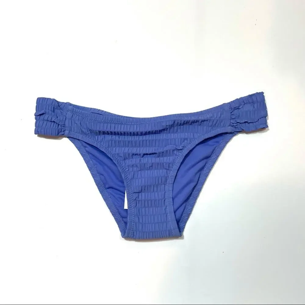 Jessica Simpson Smocked Hipster Bikini Swim Bottom
